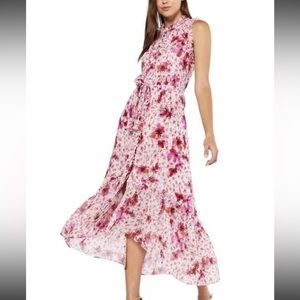 Miss Los Angeles Pink Floral Aurelie Dress Small